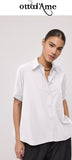 OTTOD'AME Camicia corta over PCH_DC5233_1948 bianco