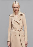 PATRIZIA PEPE Trench con fibbia in nylon bielastico 8O0137_A2AW_B663