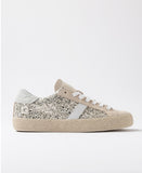 D.A.T.E. SNEAKERS DONNA HILL LOW GLITTER PLATINUM