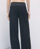 PATRIZIA PEPE  Pantaloni palazzo color block 8P0244_C7004_K103 nero
