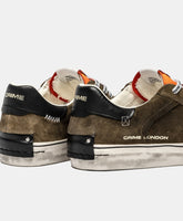 CRIME LONDON SNEAKER UOMO DECONSTRUCTED LAVA ORANGE ART 11030