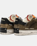 CRIME LONDON SNEAKER UOMO DECONSTRUCTED LAVA ORANGE ART 11030