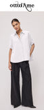 OTTOD'AME Camicia corta over PCH_DC5233_1948 bianco