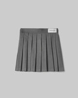 HINNOMINATE Gonna Corta A Pieghe A Vita Alta • Grigio Melange HMABW02226