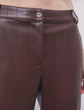 PATRIZIA PEPE       Pantaloni ecopelle  8P0181/E0004-B887 wood brown