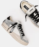 CRIME LONDON DONNA SK8 DELUXE METALLIC SILVER 25117