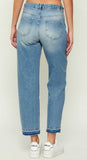 GAELLE PARIS PANTALONE  IN DENIM SLIM FIT CON MORSETTI LATERALI GAABW09500