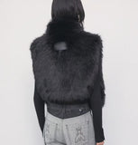 PATRIZIA PEPE Smanicato fluffy a collo alto 8F0056_E0002_K103