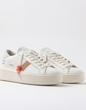 D.A.T.E. SNEAKERS DONNA HILL LOW PLATFORM CALF WHITE-COOPER