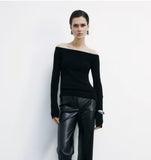 PATRIZIA PEPE Maglia morbida con scollo ampio2K0346_K215_K103