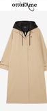 OTTOD'AME  Trench lungo con cappuccio
 CSY_OG6147_1991