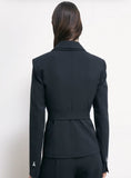 PATRIZIA PEPE Blazer in crêpe con fusciacca 2S1563_A411_K103 nero
