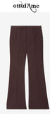 OTTOD'AME Pantaloni palazzo in misto lino LII_TP0008_2206 fico
