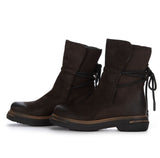 PATRIZIA BONFANTI STIVALETTI OPEN NABUK T.MORO