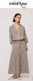 OTTOD'AME Pantaloni culotte ampi LTC_DP0053_2102 latte