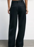 PATRIZIA PEPE  Pantaloni "ESSENTIAL" a palazzo 2P1707_A475_K103 nero