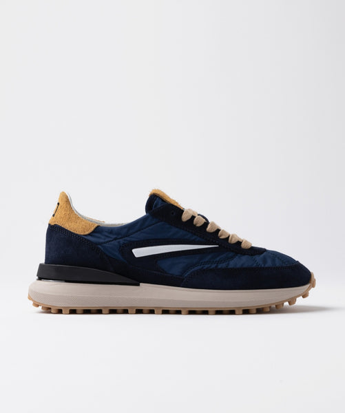 D.A.T.E. SNEAKERS UOMO ATHLETA NYLON BLUE