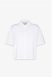 GAELLE PARIS Camicia A Mezza Manica In Popeline Di Cotone  GAABW09858 bianco