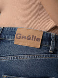 GAELLE PARIS            Jeans baloon fit con salpa logata sul retro GAABW11462