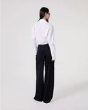 HINNOMINATE Camicia Corta Con Elastico Al Fondo E Polso Alto Rigirato • Bianco  HMABW02584