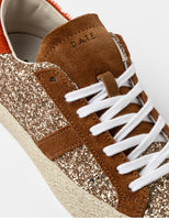 D.A.T.E. SNEAKERS DONNA HILL LOW GLITTER BRONZE