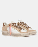 CRIME LONDON DONNA SK8 DELUXE WEDGE CHAMPAGNE DUST 29154