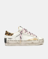 CRIME LONDON DONNA  DISTRESSED PLATFORM CHEETAH POP  ART 25072