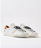 D.A.T.E. SNEAKERS UOMO HILL LOW CALF WHITE CUOIO