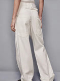 PATRIZIA PEPE Pantalone Denim vita bassa con risvolto 2P1690_D107_W146