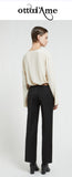 OTTOD'AME  Pantalone alla caviglia PTM_DP9911_1920 nero