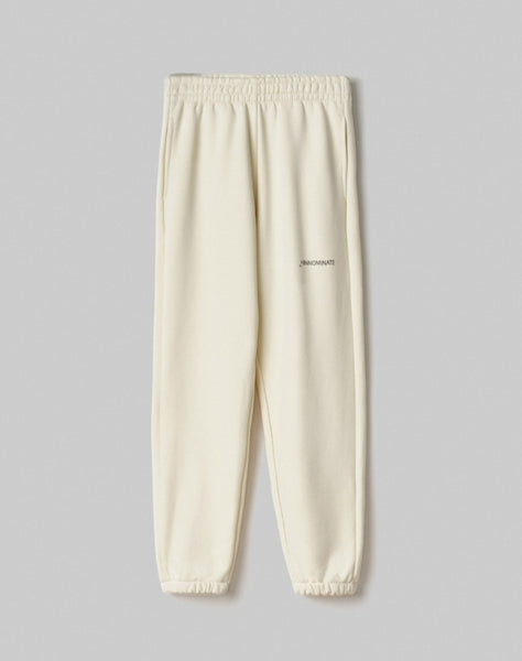 HINNOMINATE Pantalone in felpa basico con elastico al fondo • Bianco Burro 
HMABW01945