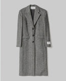 HINNOMINATE Cappotto Lungo Spigato Monopetto  HMABW02294 nero