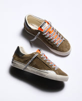 CRIME LONDON SNEAKER UOMO DECONSTRUCTED LAVA ORANGE ART 11030