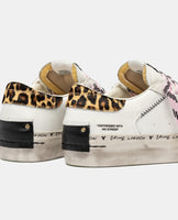 CRIME LONDON DONNA  DISTRESSED PLATFORM CHEETAH POP  ART 25072