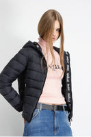 GAELLE PARIS Piumino Manica Lunga Con Cappuccio • Nero GAABW06501