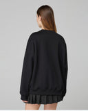 HINNOMINATE Felpa Paricollo Over College • Nero HMABW02070