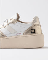 D.A.T.E. SNEAKERS DONNA COURT PLATFORM LAMINATED PLATINUM