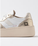 D.A.T.E. SNEAKERS DONNA COURT PLATFORM LAMINATED PLATINUM