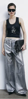 PATRIZIA PEPE Jeans larghi metallizzati 8P0737_D114_FG08