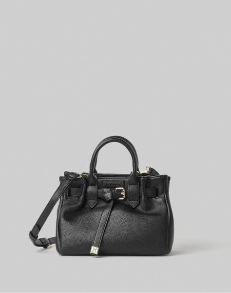 HINNOMINATE Borsa Piccola In Ecopelle Con Placchetta In Metallo • Nero HMACW00125