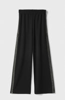 GAELLE PARIS Pantalone A Palazzo Con Bandine Laterali • Nero  GAABW07601