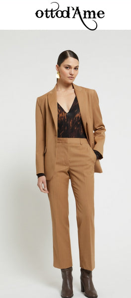 OTTOD'AME  Pantalone alla caviglia PTM_DP9911_1991 sesamo