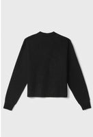GAELLE PARIS Pullover In Maglia Rasata Con Ricamo Sul Davanti • Nero GAABW07266