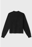 GAELLE PARIS Pullover In Maglia Rasata Con Ricamo Sul Davanti • Nero GAABW07266