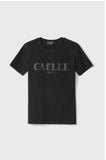 GAELLE PARIS T-Shirt Paricollo Mezza Manica Con Logo Glitter Nero • Nero - GAABW08302