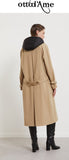 OTTOD'AME  Trench lungo con cappuccio
 CSY_OG6147_1991