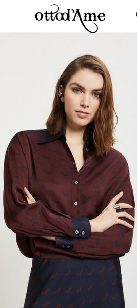 OTTOD'AME Camicia in viscosa GNR_DC5206_1921