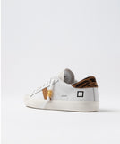 D.A.T.E. SNEAKERS DONNA  HILL LOW CALF WHITE-LEOPARD
