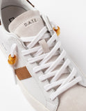 D.A.T.E. SNEAKERS DONNA  HILL LOW CALF WHITE-LEOPARD