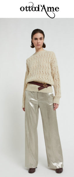OTTOD'AME Pantalone con effetto lucente VSP_DP9901_1921
